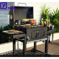 bbq table grill bbq outdoor kitchen Stainless steel industrial grill Square trolly charcoal grill